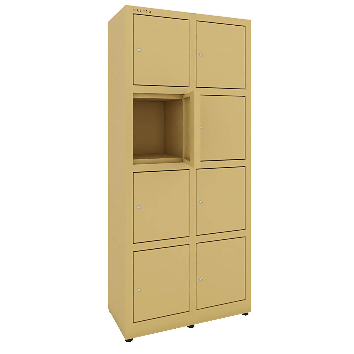 Armadio portaoggetti  multivano 8 ante zincopl. cm. 80x40x180H Beige