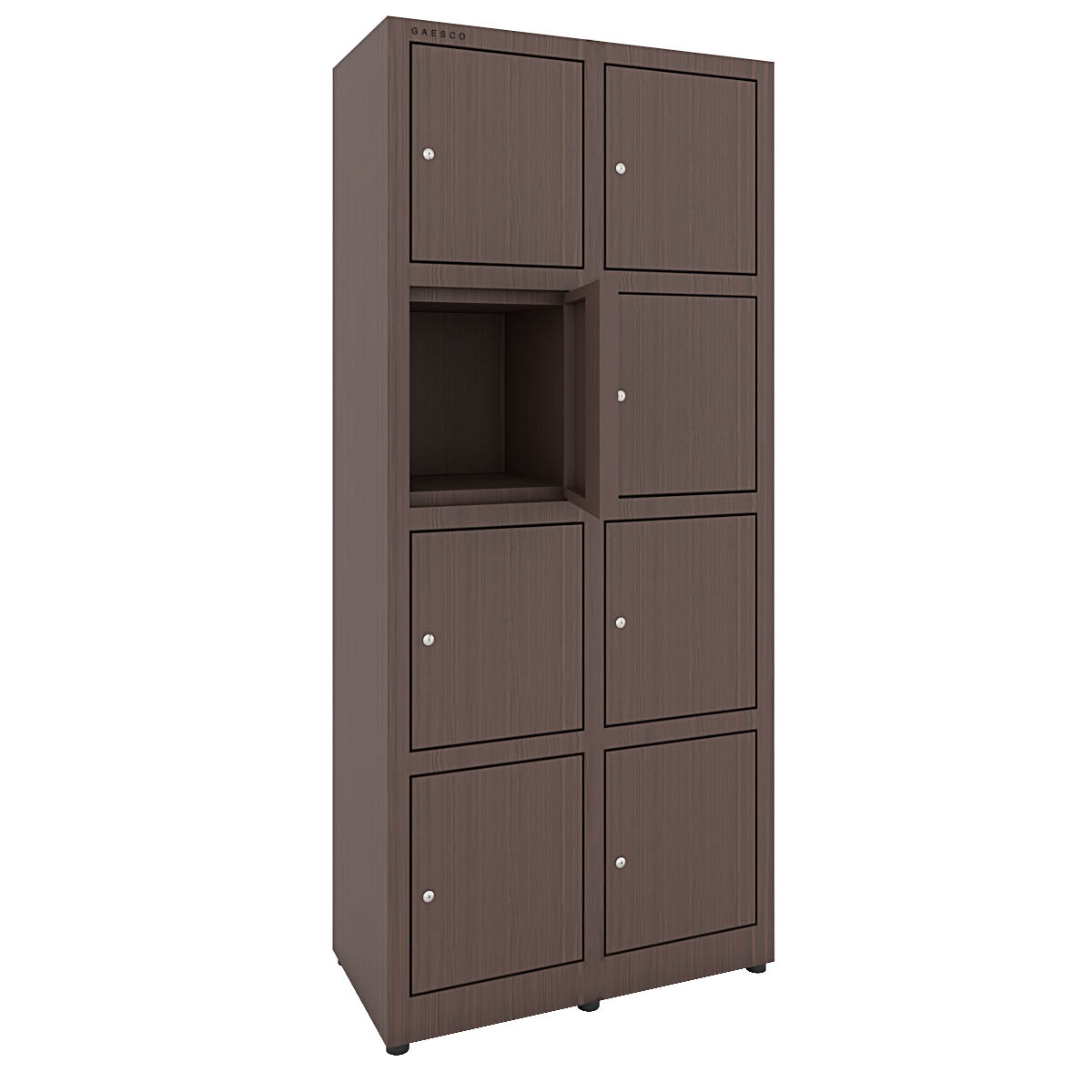 Armadio portaoggetti  multivano 8 ante zincopl. cm. 80x40x180H Wenge