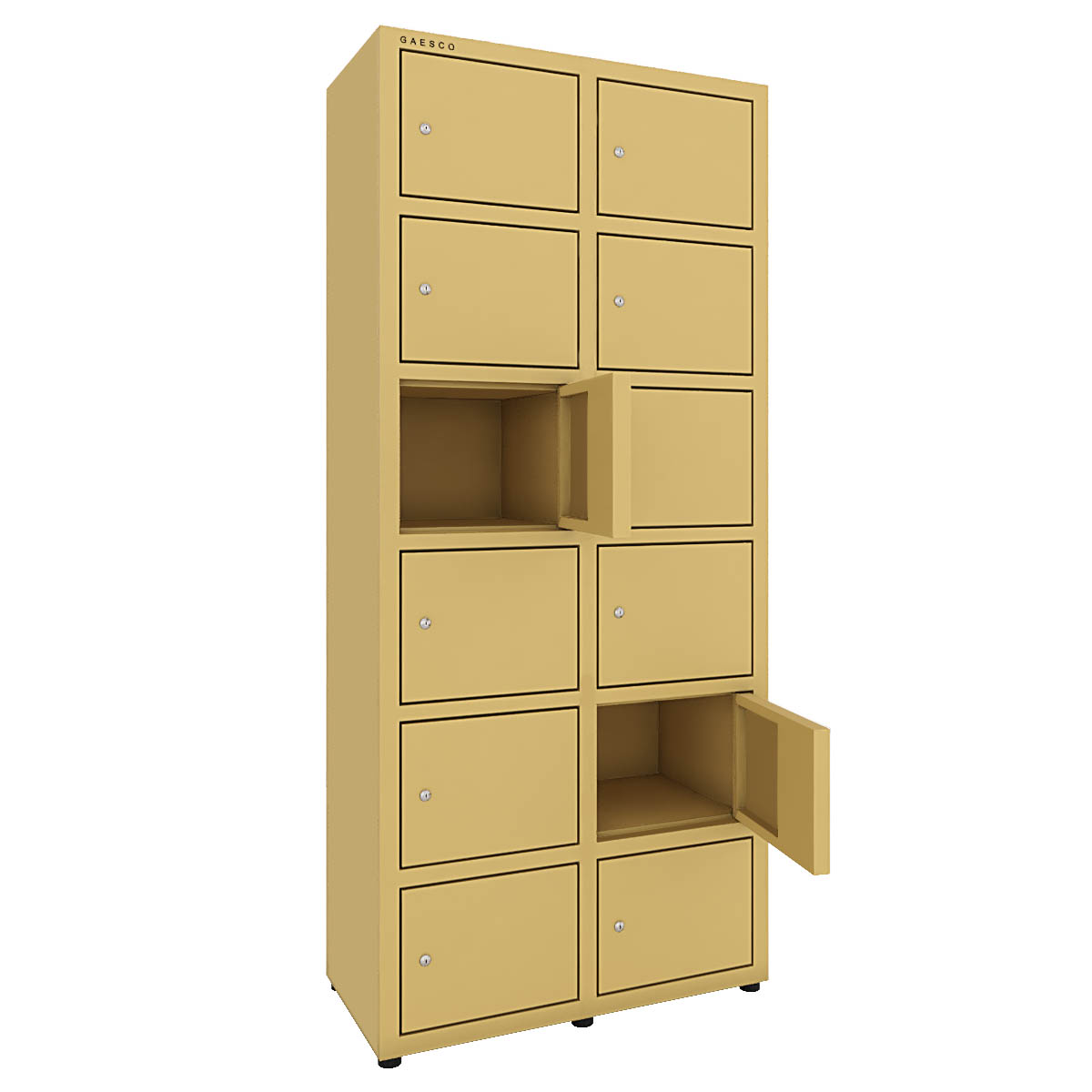 Armadio portaoggetti  multivano 12 ante zincopl. cm. 80x40x180H Beige
