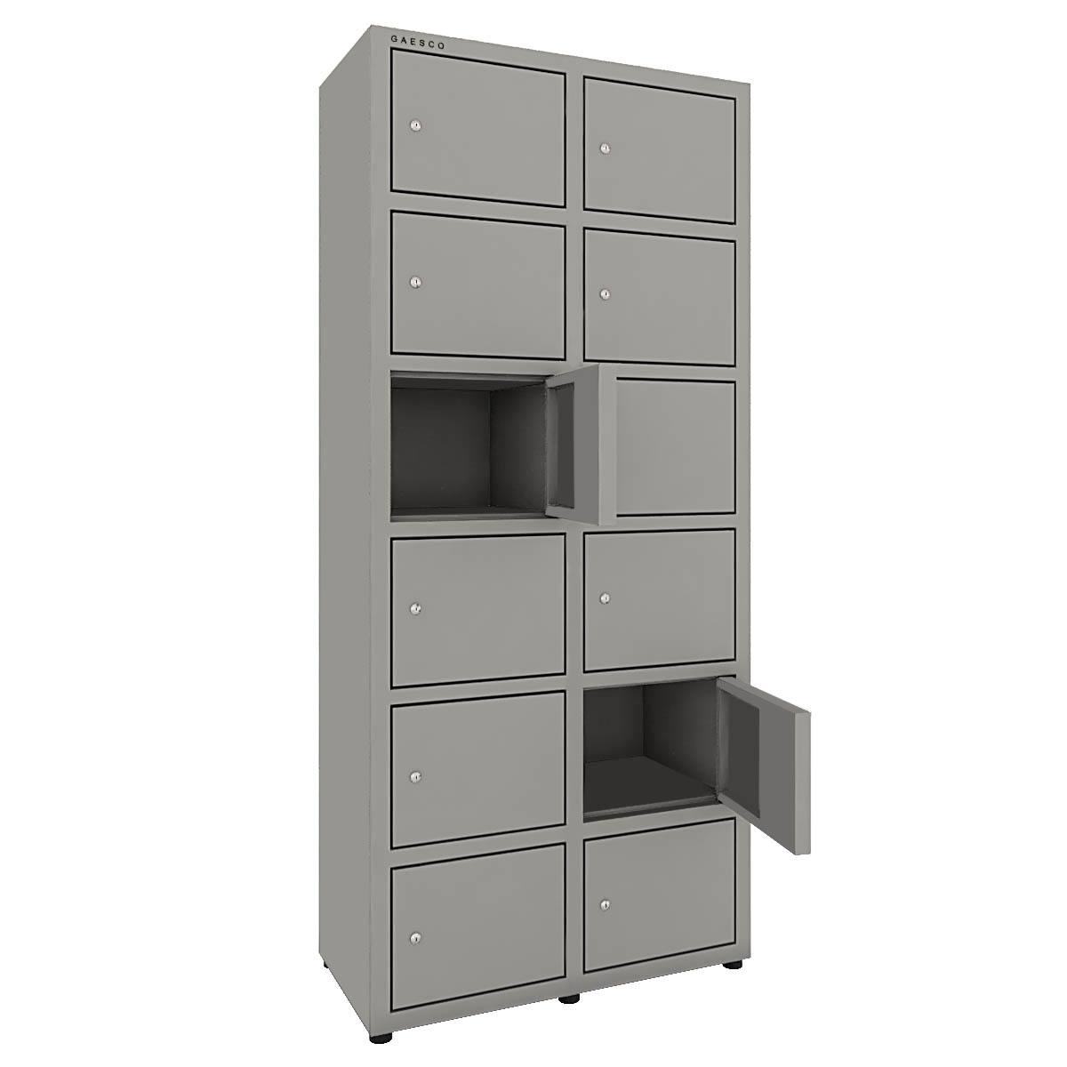 Armadio portaoggetti  multivano 12 ante zincopl. cm. 80x40x180H Grigio
