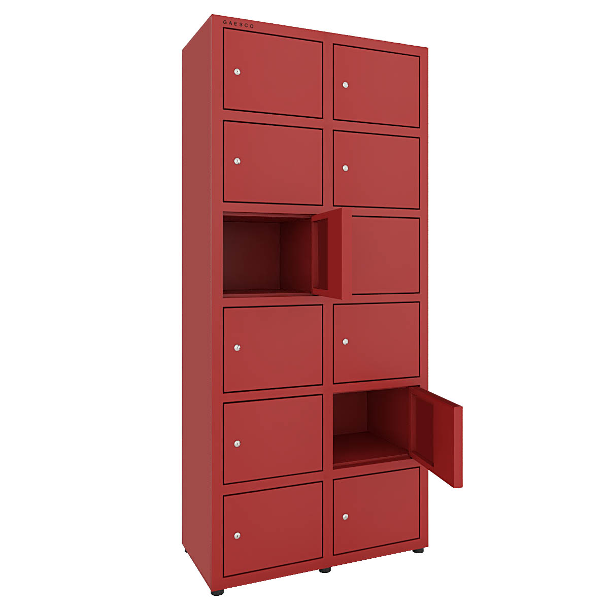 Armadio portaoggetti  multivano 12 ante zincopl. cm. 80x40x180H Rosso