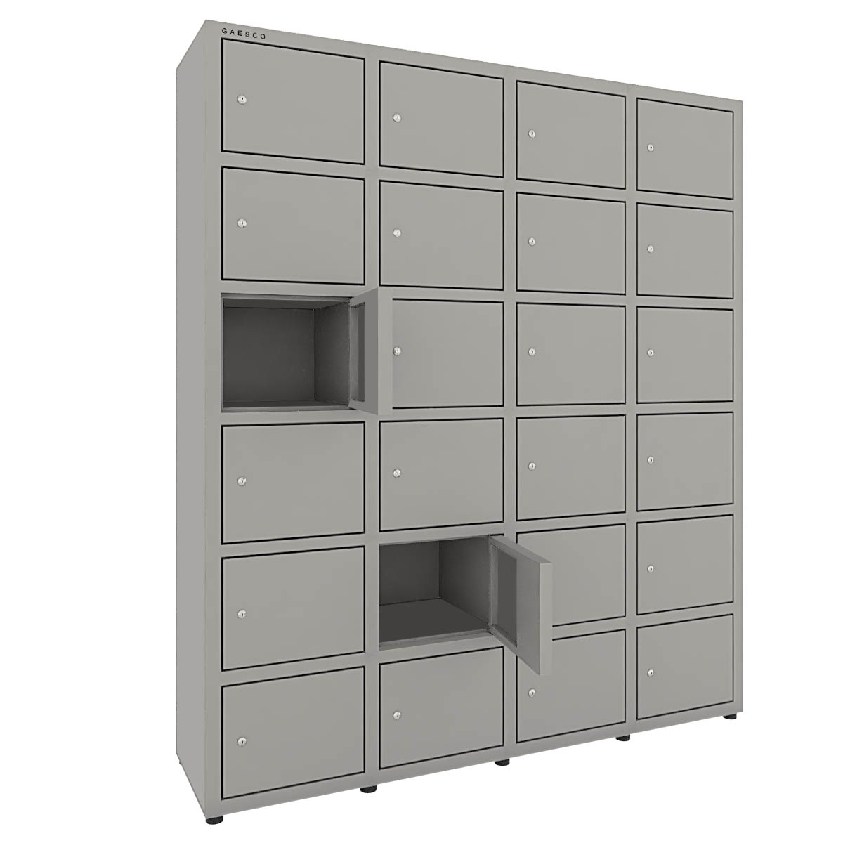 Armadio portaoggetti  multivano 24 ante zincopl. cm. 140x40x180H Grigio