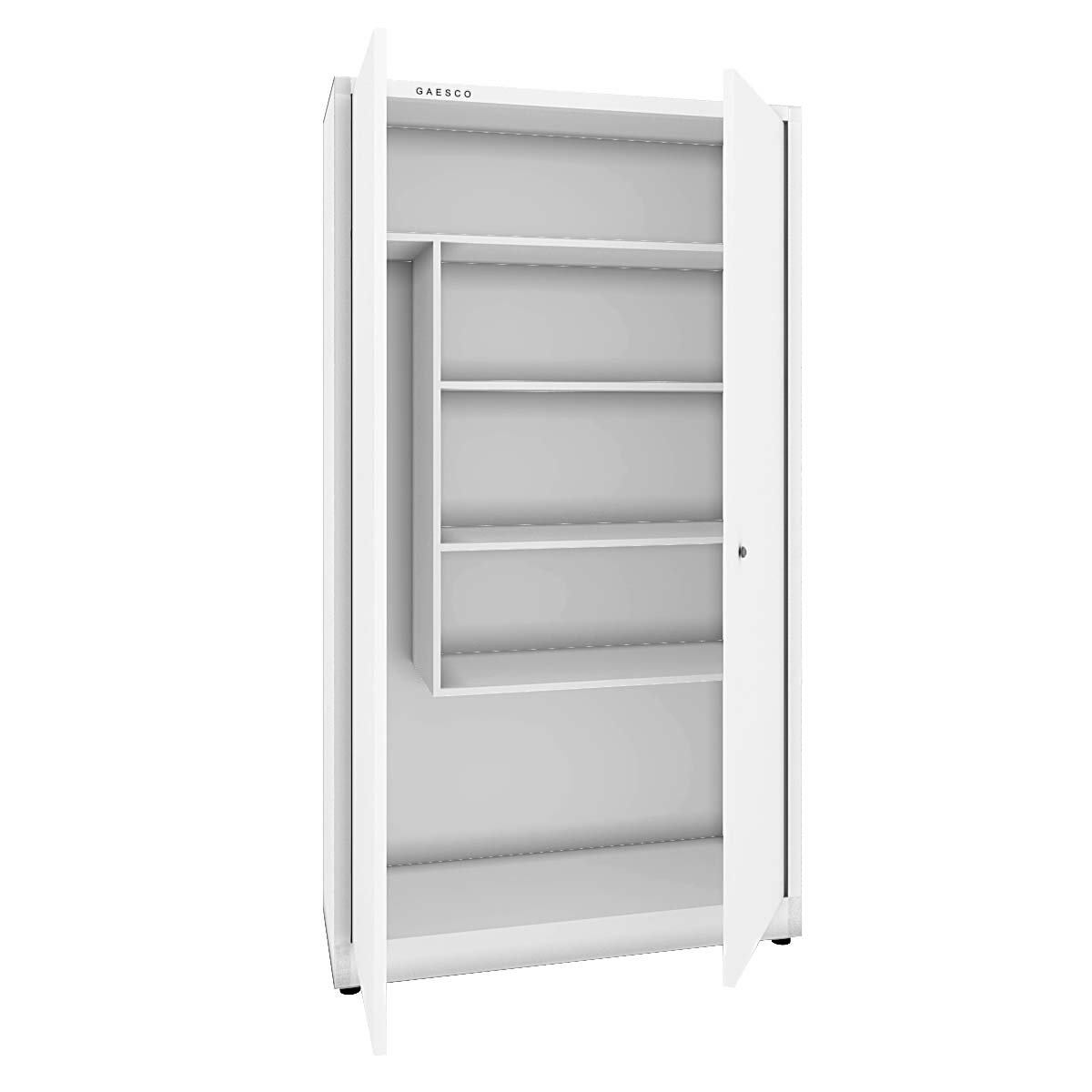 Armadio Portascope Zincoplastificato ad Ante Battenti - cm L.80xP.50xH.200 BIANCO