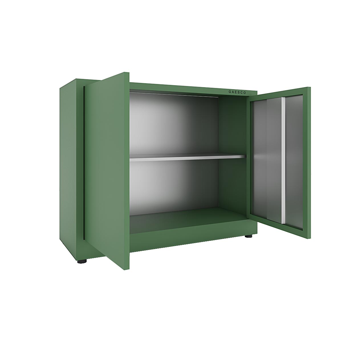 Armadio portaoggetti Zincoplastificato - 2 ante Verde - Dim. 80x50x80H cm.