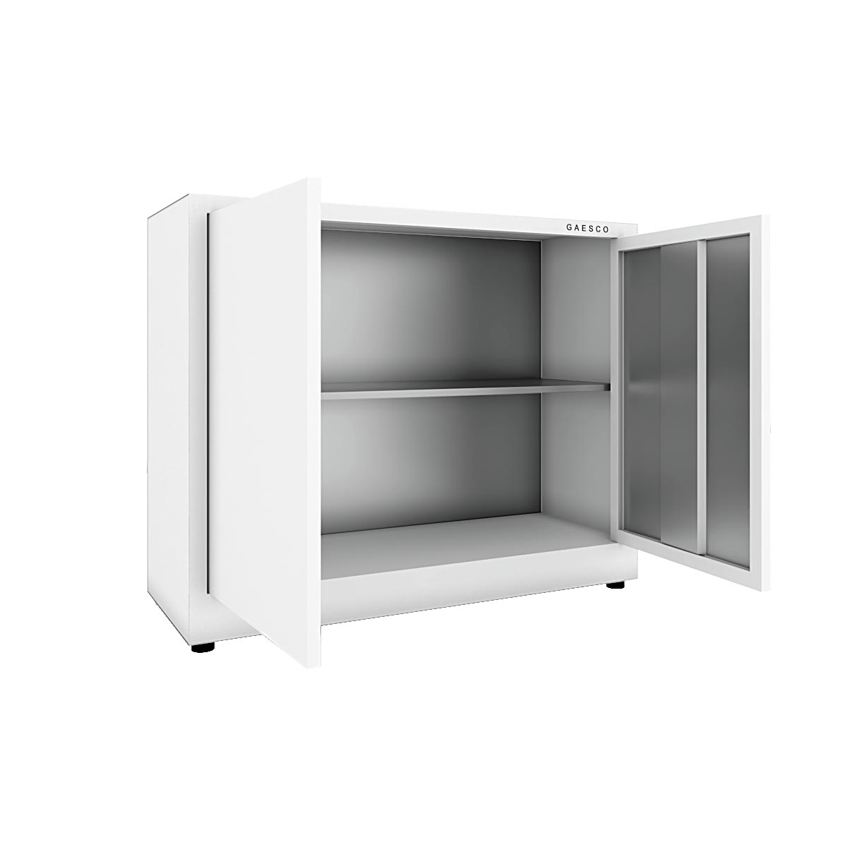 Armadio portaoggetti Zincoplastificato - 2 ante Bianco - Dim. 80x40x80H cm.
