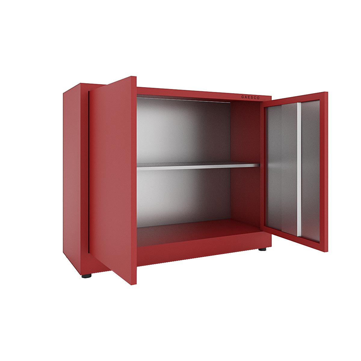 Armadio portaoggetti Zincoplastificato - 2 ante Rosso - Dim. 100x50x80H cm.