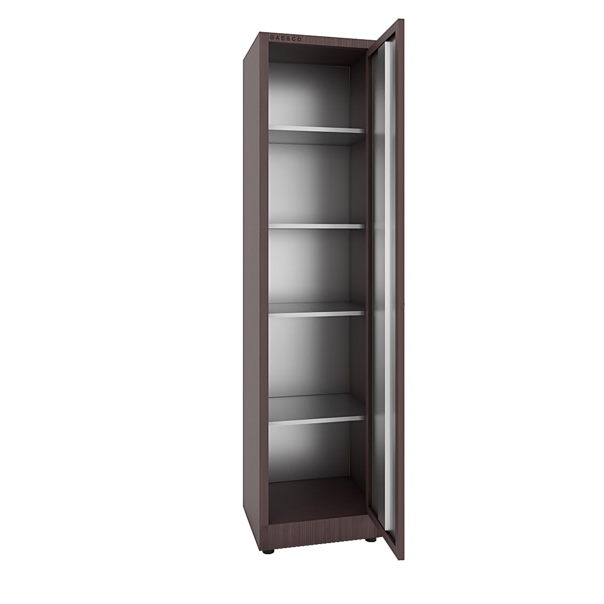 Armadio portaoggetti Zincoplastificato - 1 anta Wenge - Dim. 45x40x180H cm.