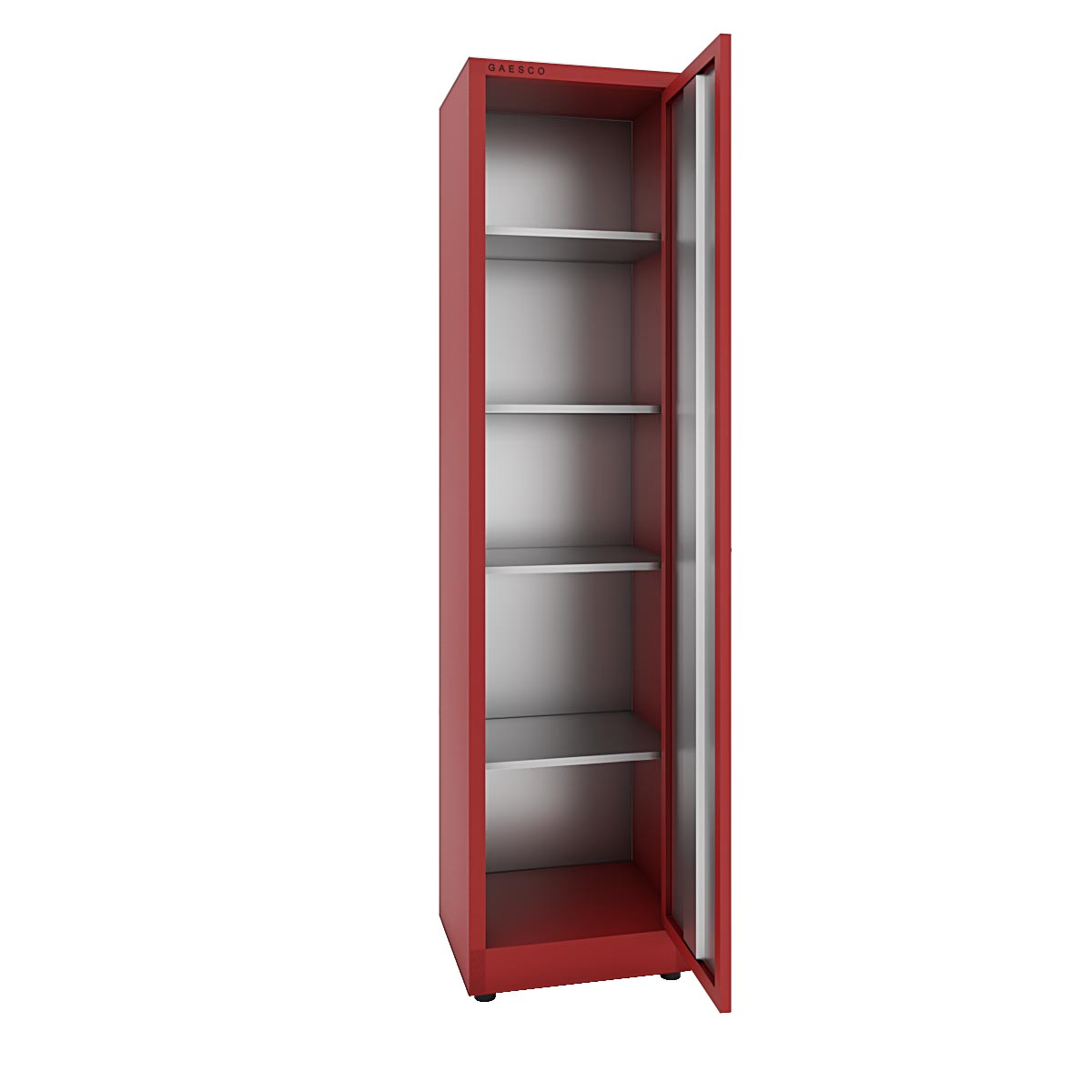 Armadio portaoggetti Zincoplastificato - 1 anta Rosso - Dim. 40x40x200H cm.