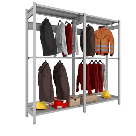 Scaffale per negozi e magazzino Abbigliamento/ cm. L.100xP.40xH.200-AGG.VO
