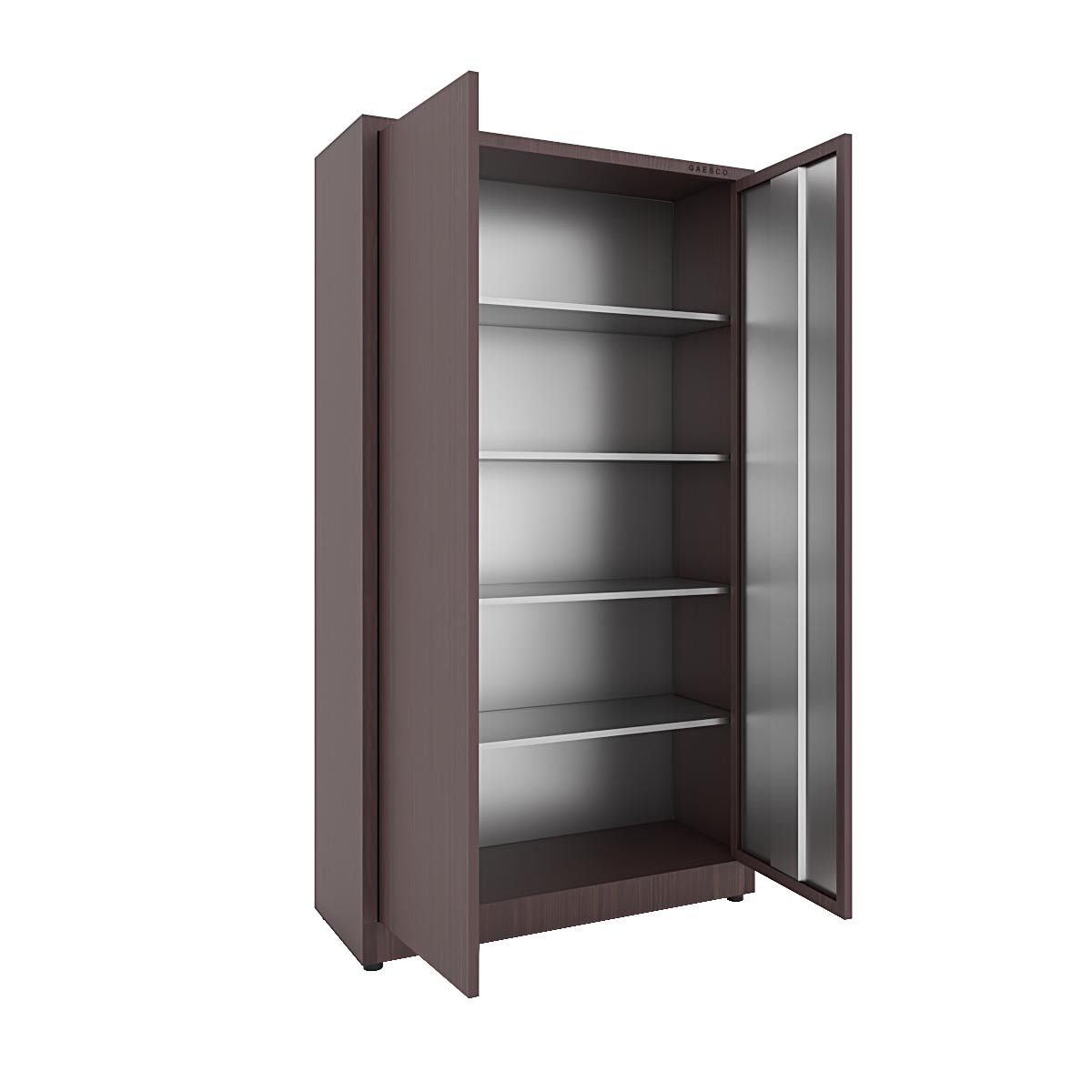 Armadio portaoggetti Zincoplastificato - 2 ante Wenge - Dim. 100x40x180H cm.