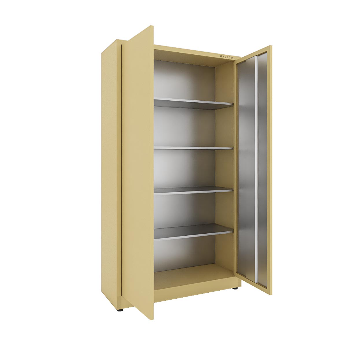 Armadio portaoggetti Zincoplastificato - 2 ante Beige - Dim. 80x40x200H cm.