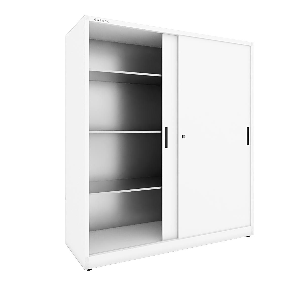 Armadio portaoggetti Zincoplastificato ante scorrevoli - Dim. 160x60x180H cm. Bianco