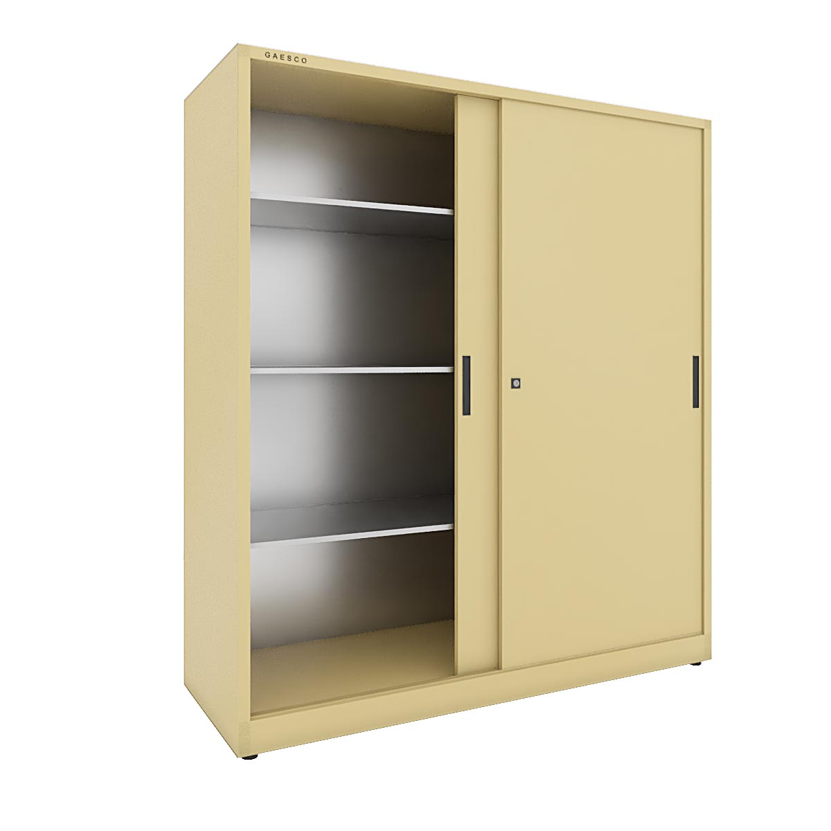 Armadio portaoggetti Zincoplastificato ante scorrevoli - Dim. 160x60x180H cm. Beige