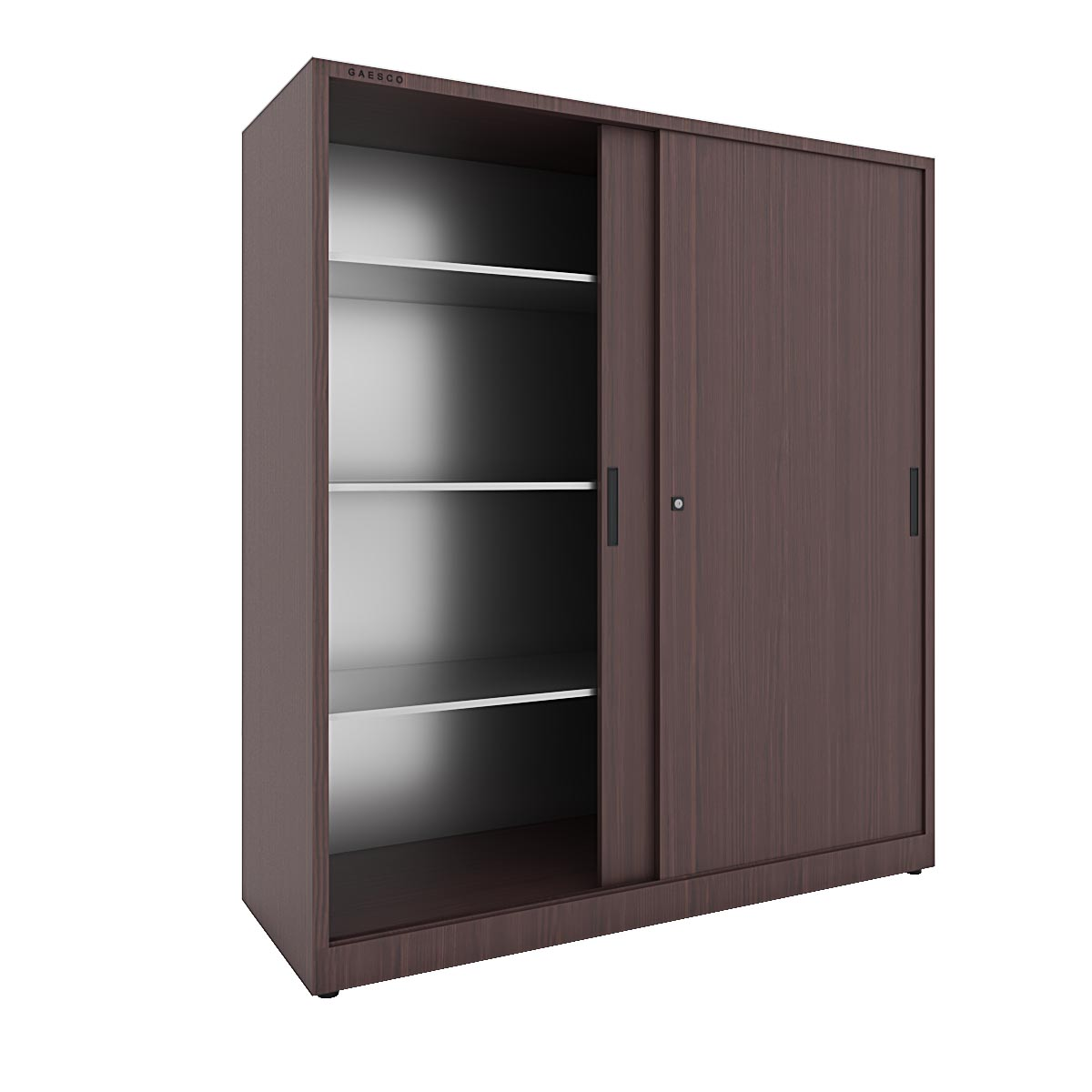 Armadio portaoggetti Zincoplastificato ante scorrevoli - Dim. 180x60x180H cm. Wenge