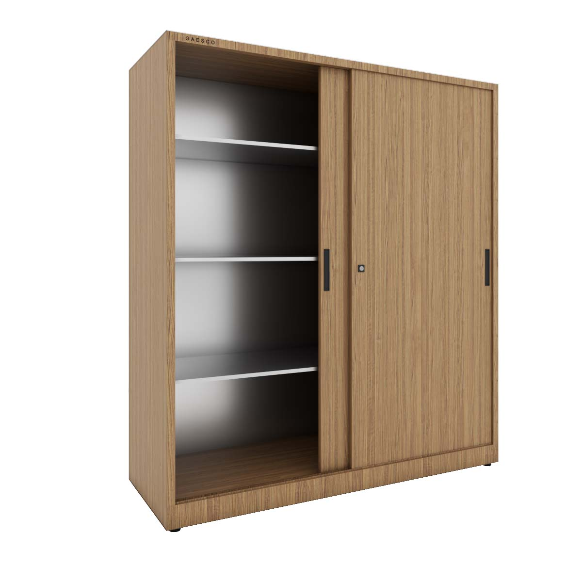 Armadio portaoggetti Zincoplastificato ante scorrevoli - Dim. 180x60x180H cm. Noce
