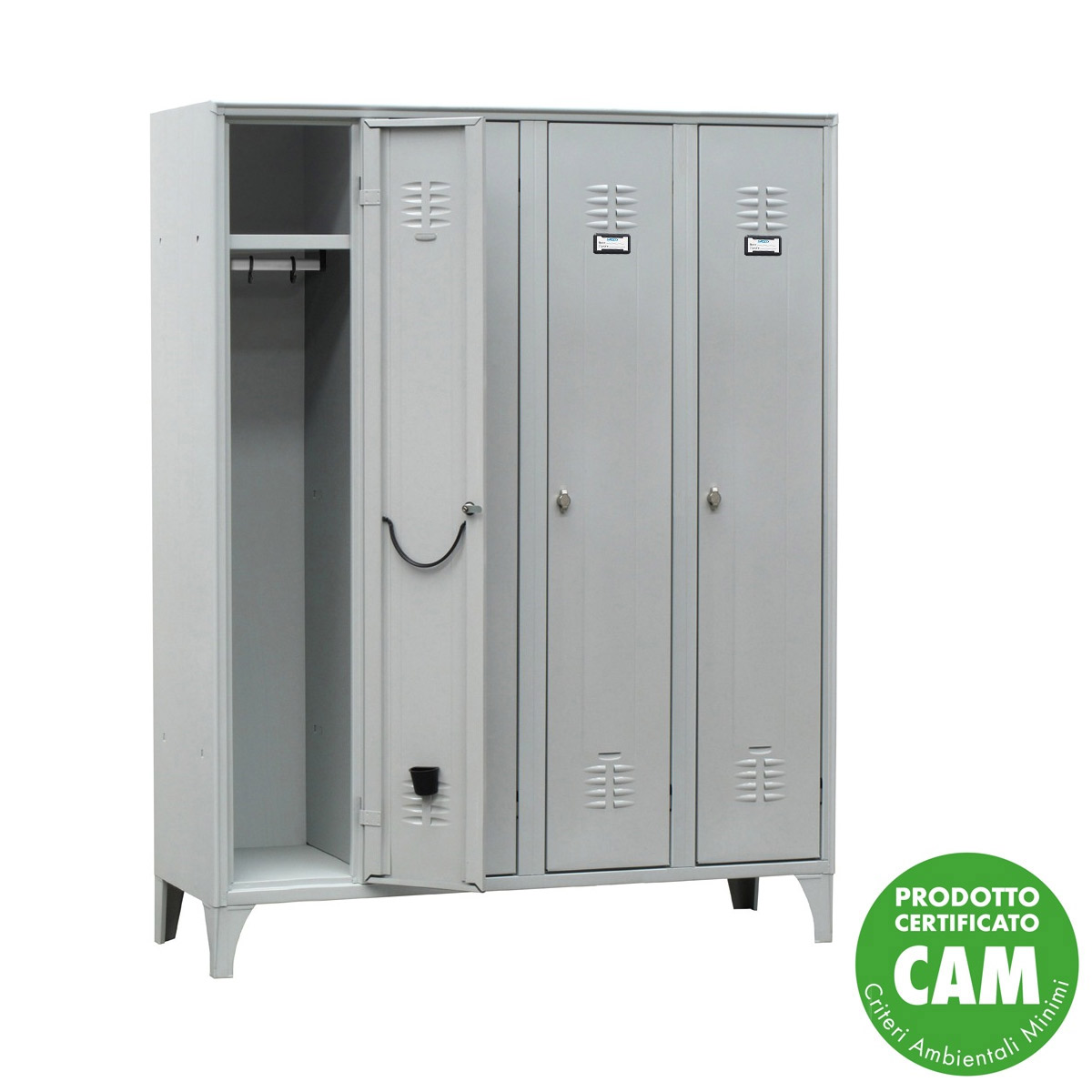 Armadio spogliatoio 4 posti 120x50x180