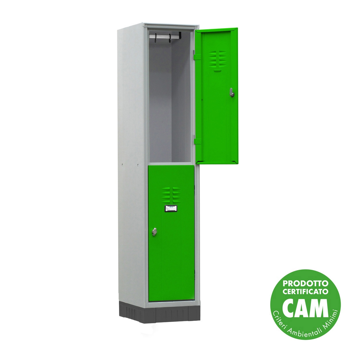 Armadio sovrapposto su zoccolo 2 vani - cm. 35X50x175H