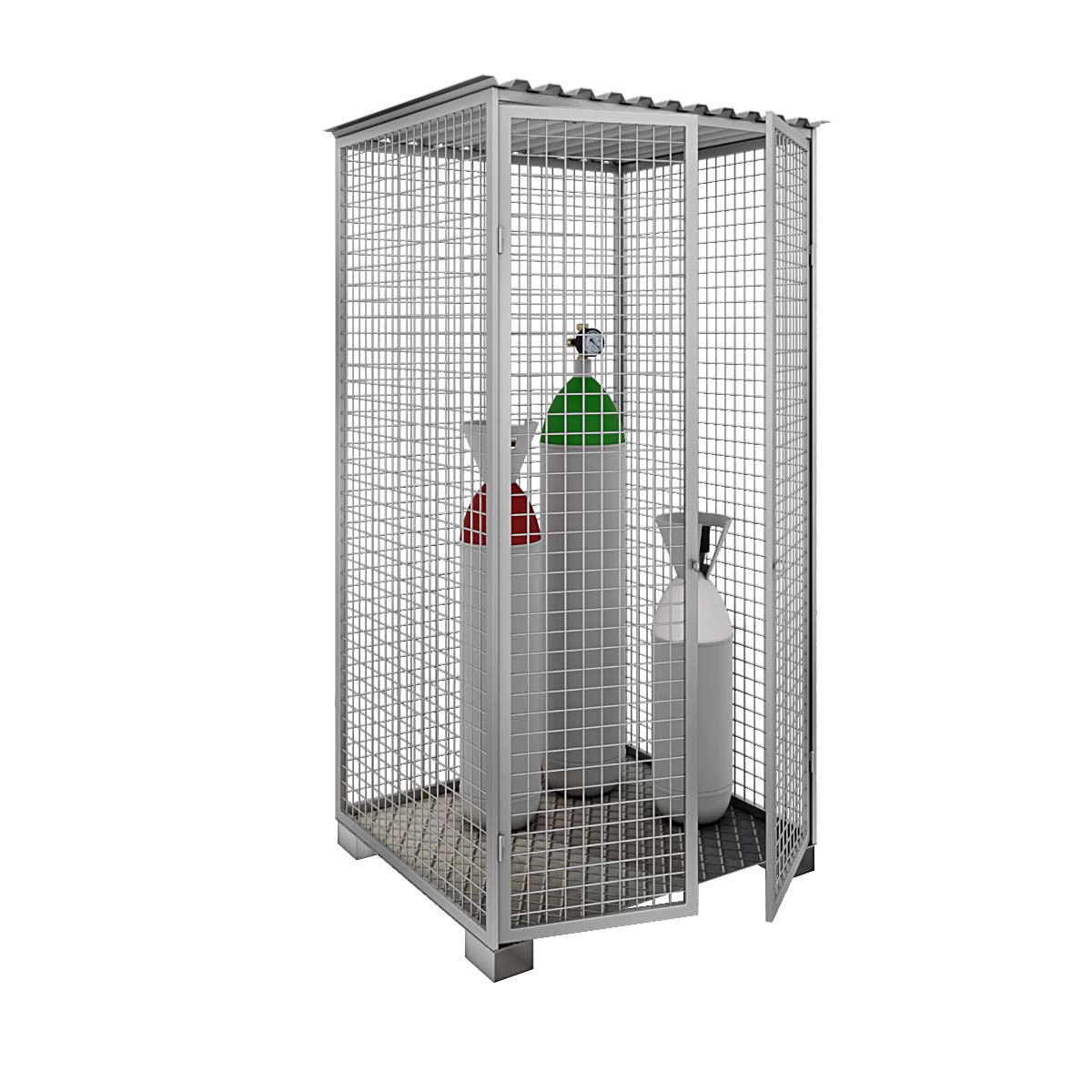 Box deposito per 10/12 Bombole Gas -  cm. L.120xP.110xH.230