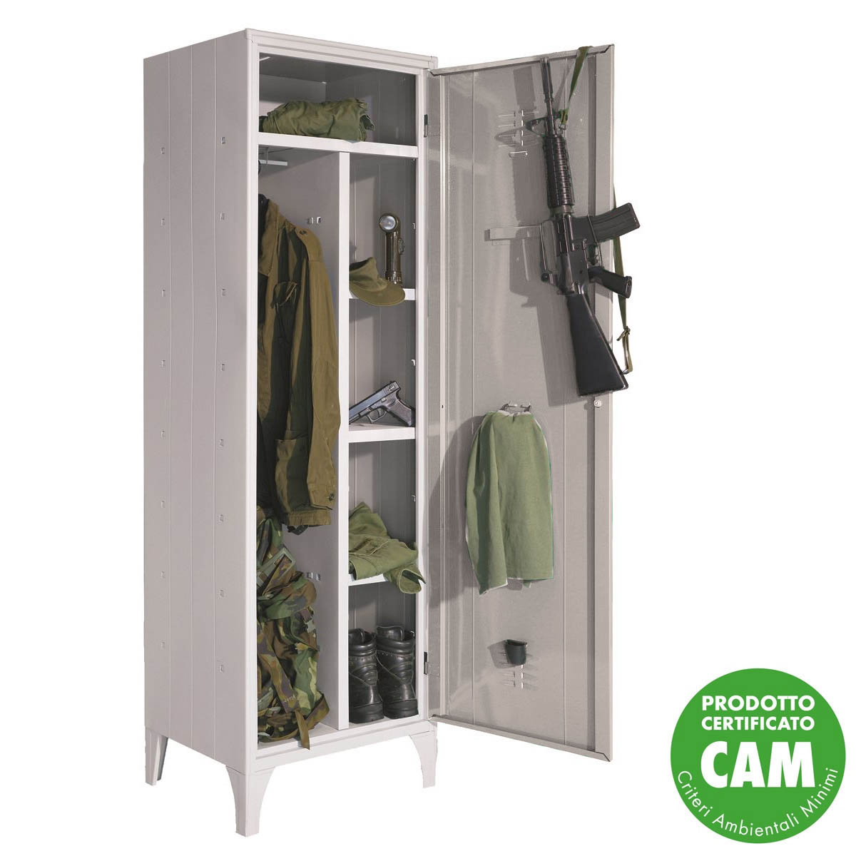 Armadietto Spogliatoio Militari Singola Porta / cm.60x50x195H /