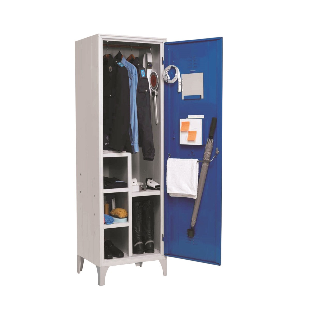 Armadi Spogliatoio Polizia Locale Singolo / cm.60x50x195H /