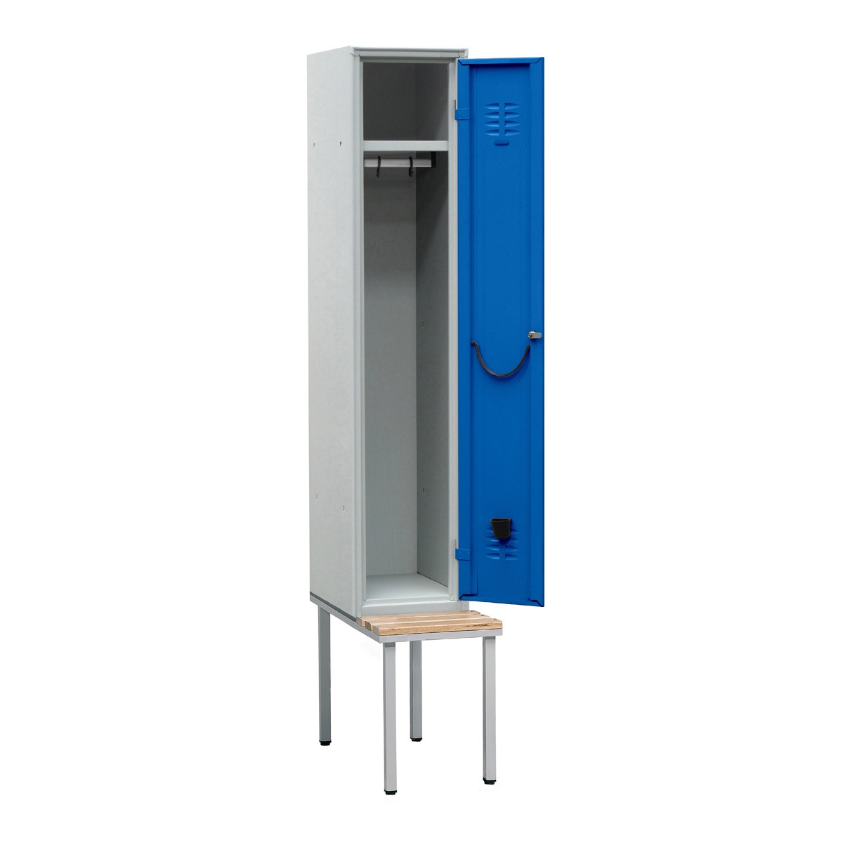 Armadio Spogliatoio Salvaspazio con panca -  Singolo  / cm.35x80x210H /