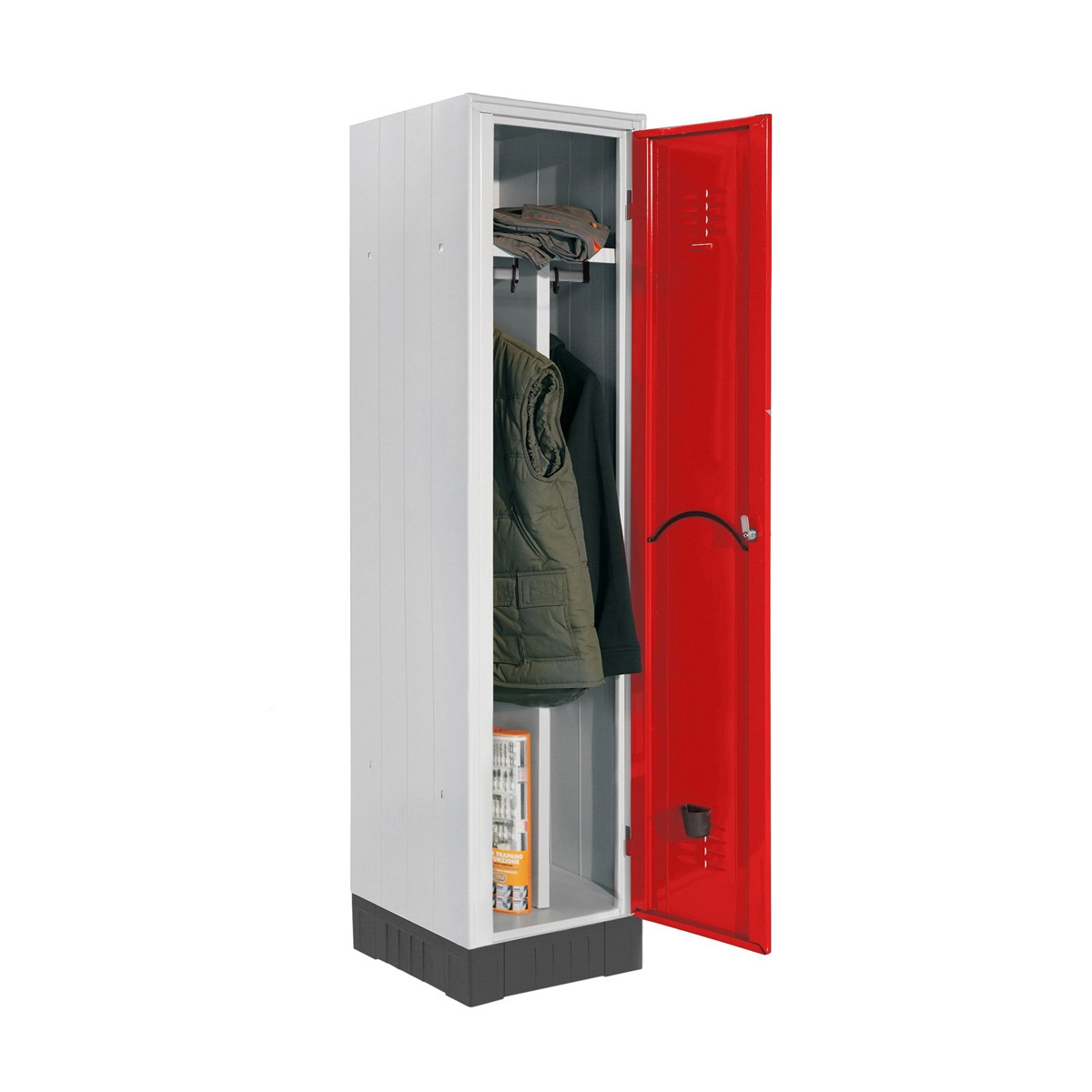 Armadio spogliatoio S/P su zoccolo 1 vano - cm. 40X50x175H