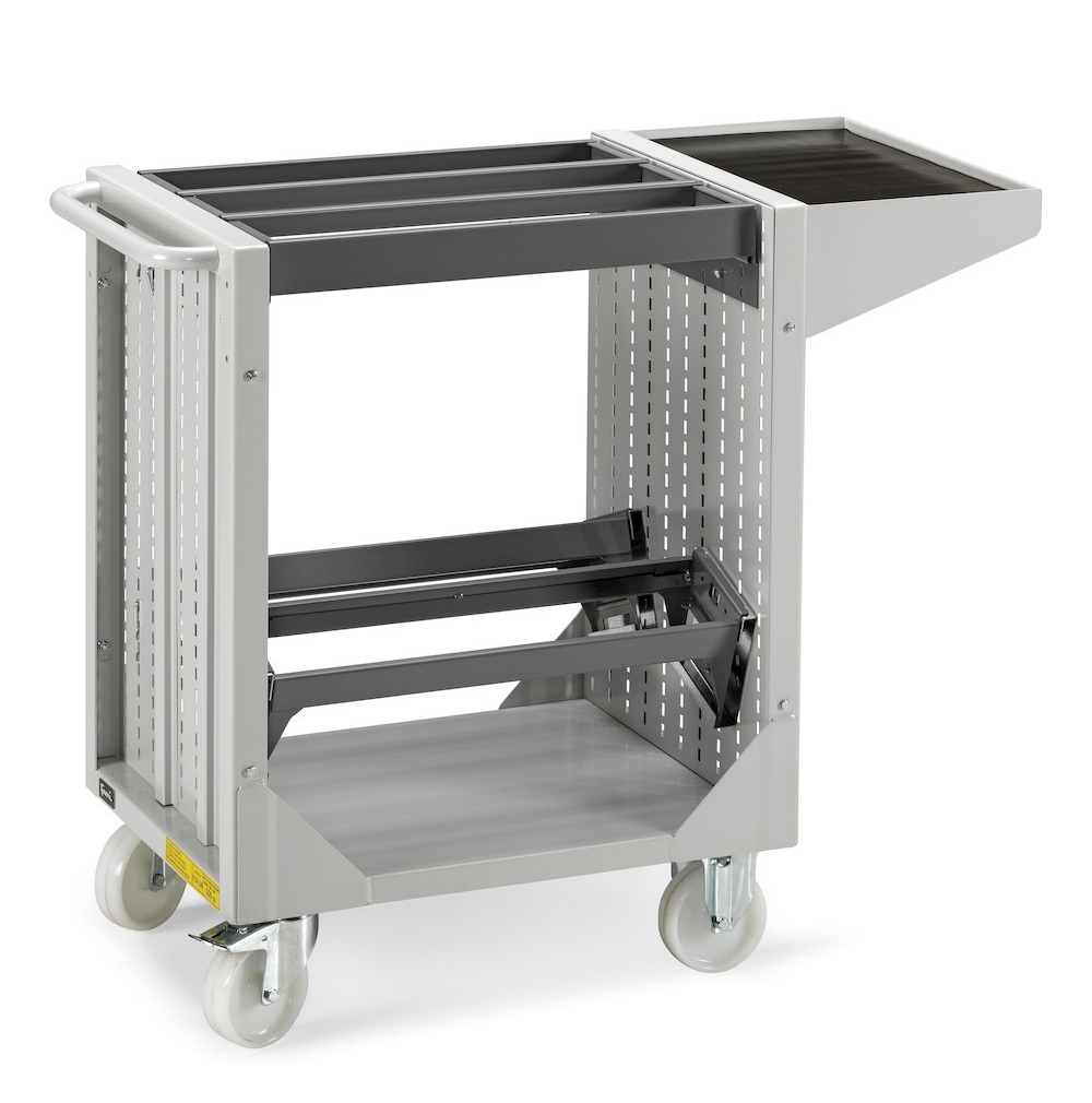 Carrello porta boccole cm. L.105xP.50xH.90/500Kg/ruote 125
