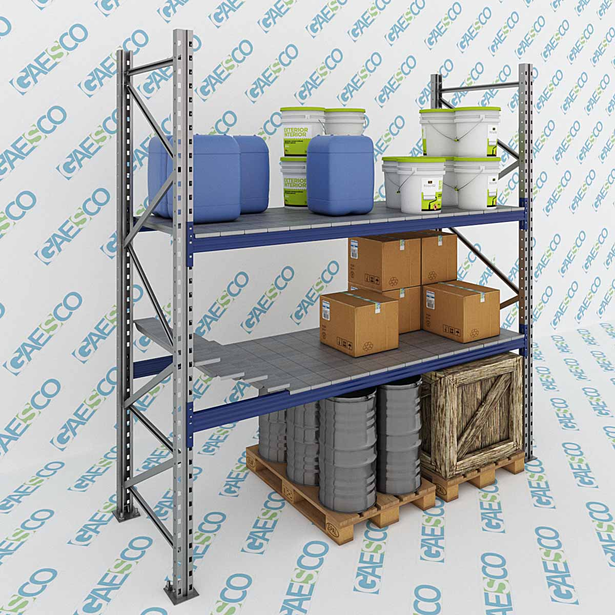 Pianetti in ferro scaffali portapallet (KIT 18 PZ)  / cm. L.270xP.100 (900Kg)