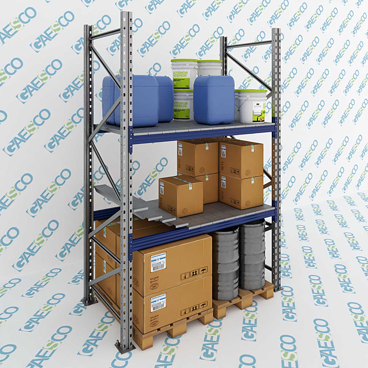 Pianetti in ferro scaffali portapallet (KIT 12 PZ) / cm. L.240xP.120 (564Kg)