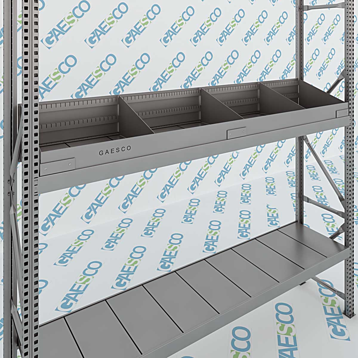KIT Divisori 4 scomparti per ripiani scaffali Pick/MTX70/ cm. L.180xP.40