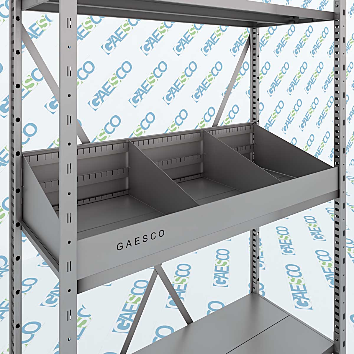 Divisorio a 3 scomparti per ripiani Simplyrex / cm. L.85xP.30