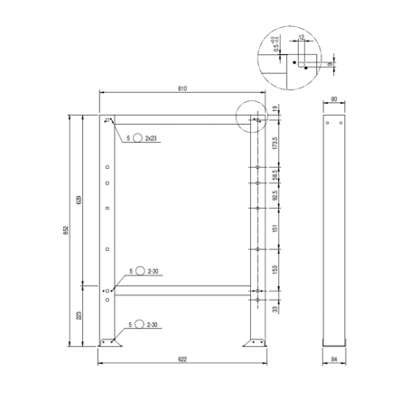 Banco da lavoro piano in legno (BLU) / cm. L.200xP.75xH.90 – FAMI IDEAONE05125