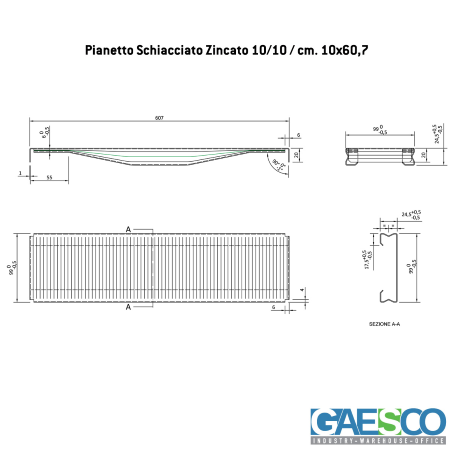 Scaffali metallici per garage MTX70 BOX / cm. L.270xP.60xH.255