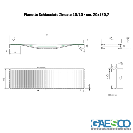 Scaffalature picking MTX70 - / cm. L.220xP.80xH.255-BASE