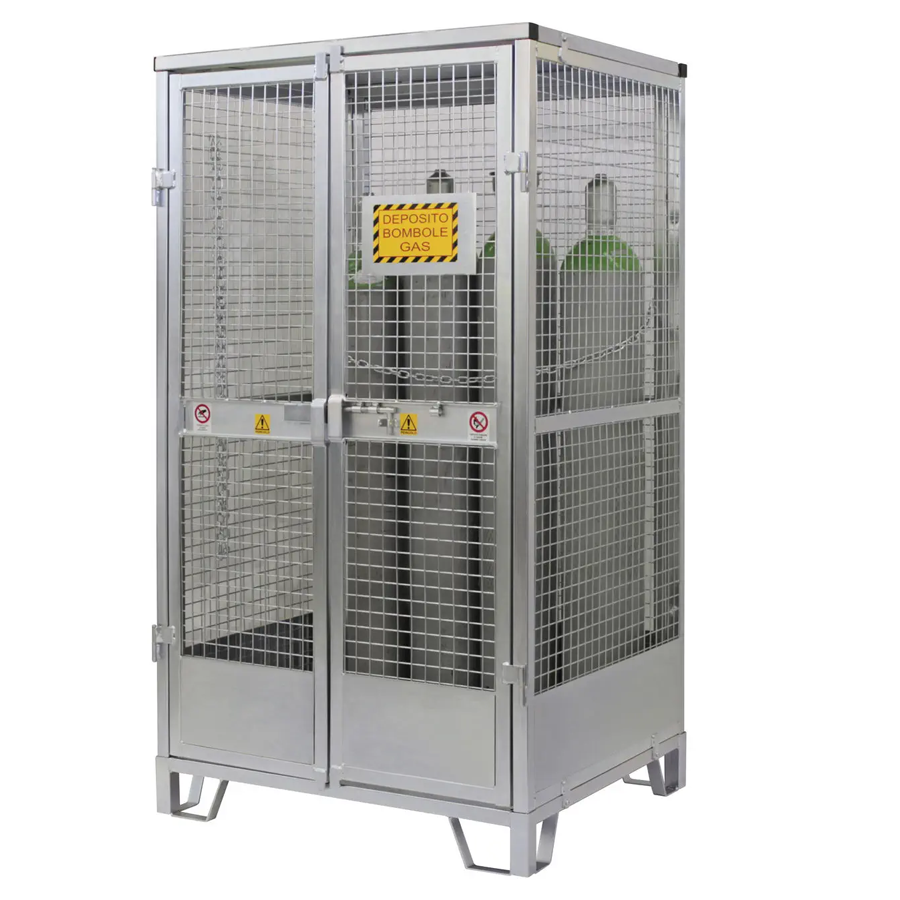 Deposito per bombole Gas - (n.9/12 Bombole) cm.L.115xP.95xH.210