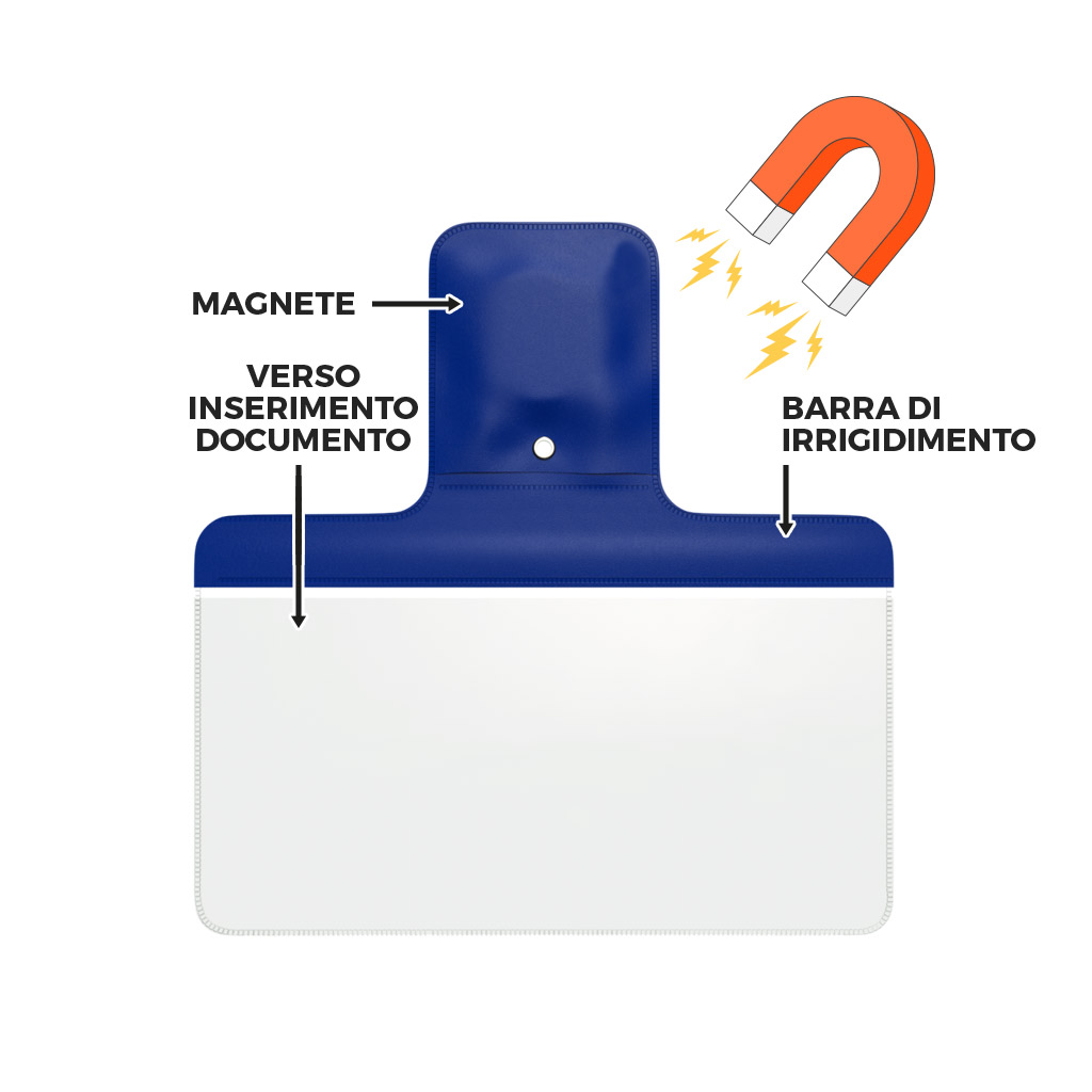 Busta magnetica portadocumenti A5 / cm. L.23xH.12