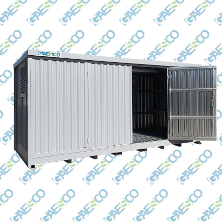 Deposito container per sostanze pericolose / cm. L.607xP.210xH.239