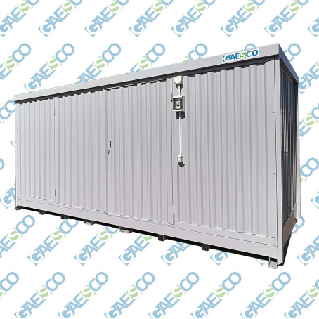Deposito container per sostanze pericolose / cm. L.607xP.210xH.239