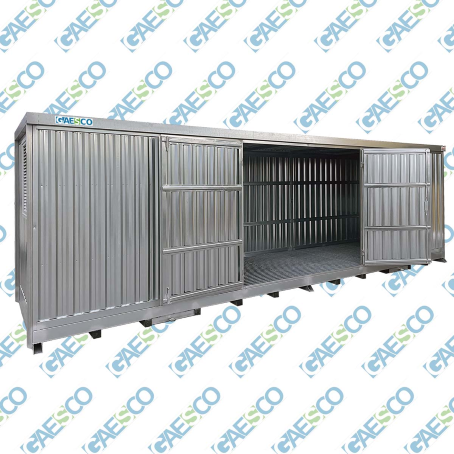 Deposito container per sostanze pericolose / cm. L.607xP.210xH.239