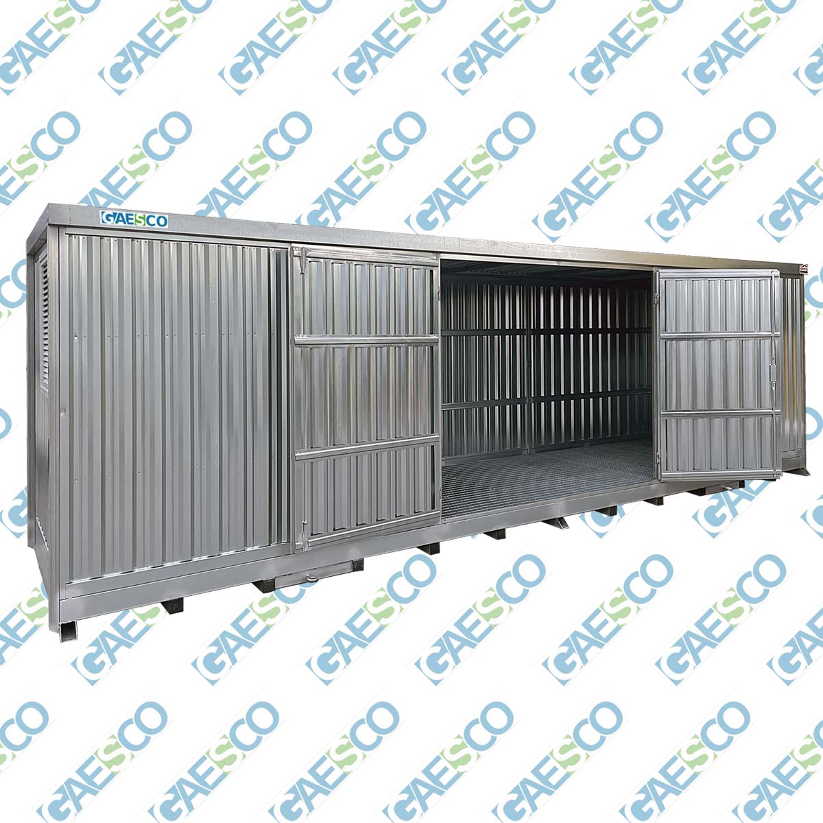 Deposito container per sostanze pericolose / cm. L.607xP.210xH.239