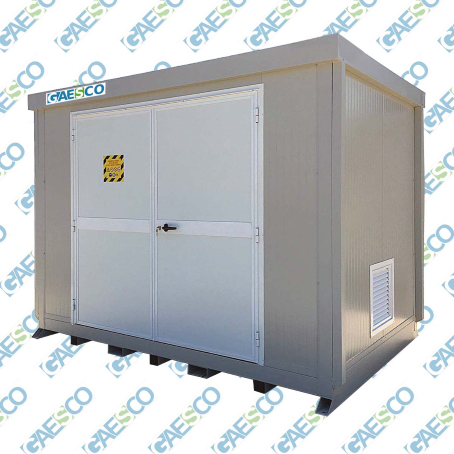 Container di stoccaggio con pavimento grigliato / cm. L.713xP.213xH.252