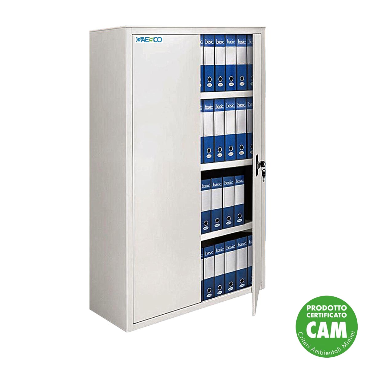 Armadio da Ufficio Ante Battenti Beige - 100x45x150H cm