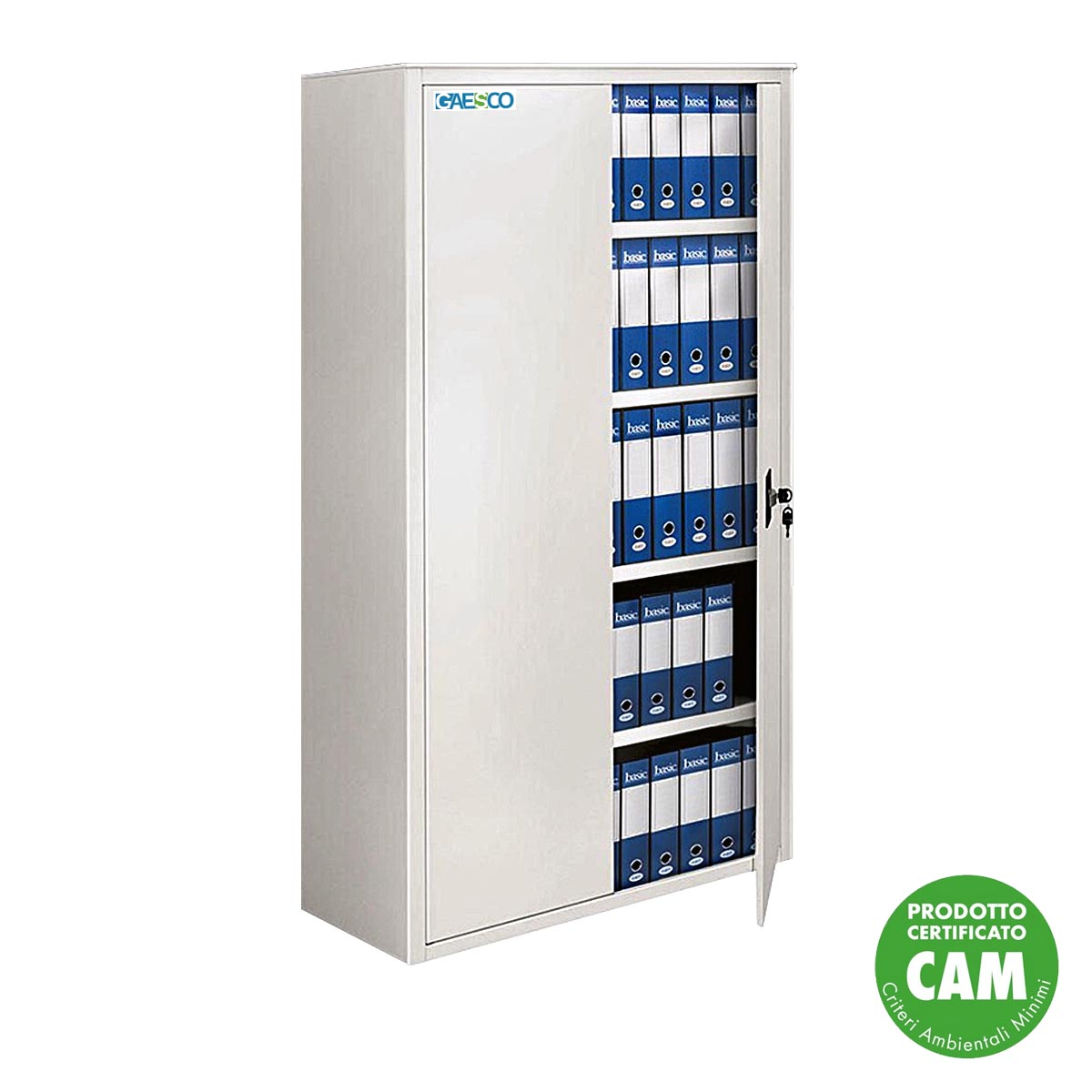 Armadio da Ufficio Ante Battenti Beige - 100x45x200H cm