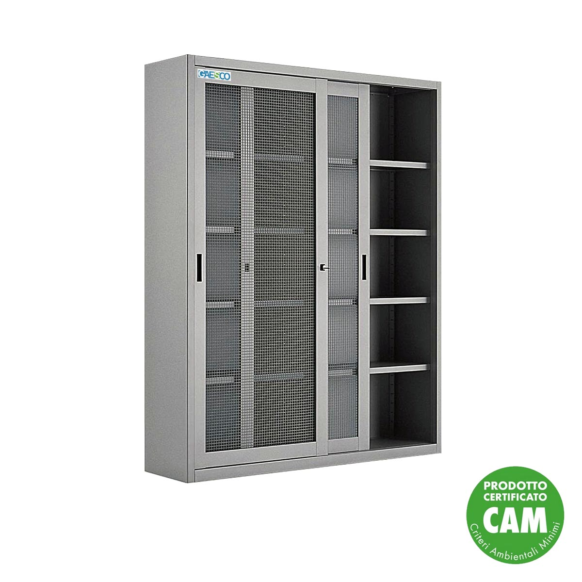 Armadio da Ufficio Ante in Rete  Bianco - 120x45X200H cm