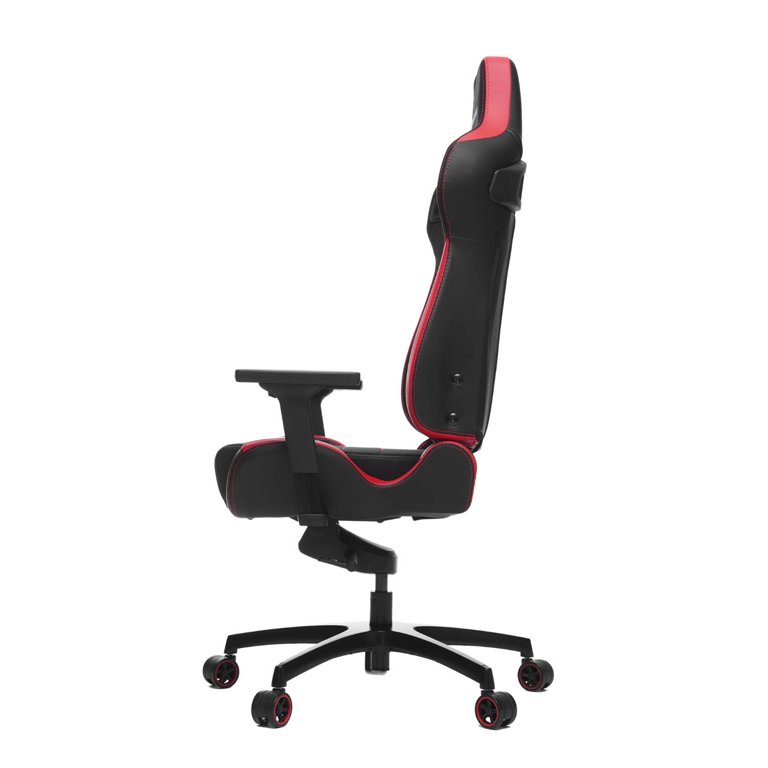 Poltrona Gaming VERTIGO: Reclinabile, Cuscino lombare, Poggiatesta H.131/137 - ROSSO