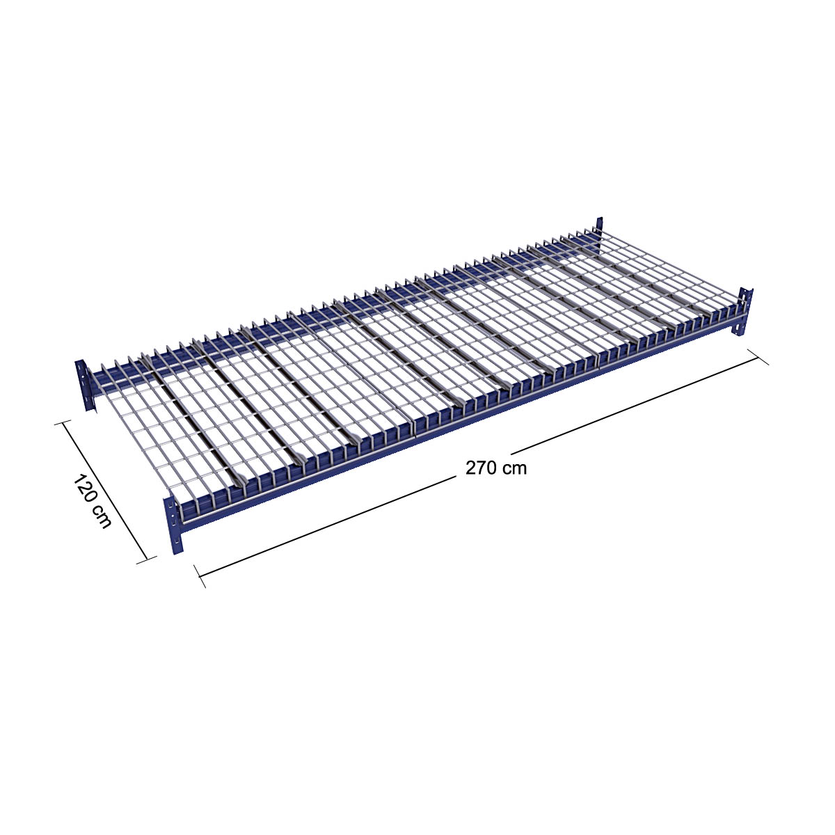 Ripiani in rete per scaffale portapallet - KIT cm. L.270xP.120 (3000Kg)