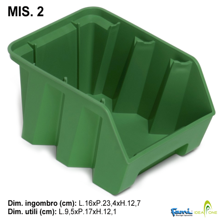 Carrello portaminuterie con 100 contenitori / cm. L.106,7xP.66,8xH.138,4 Verde Traffico