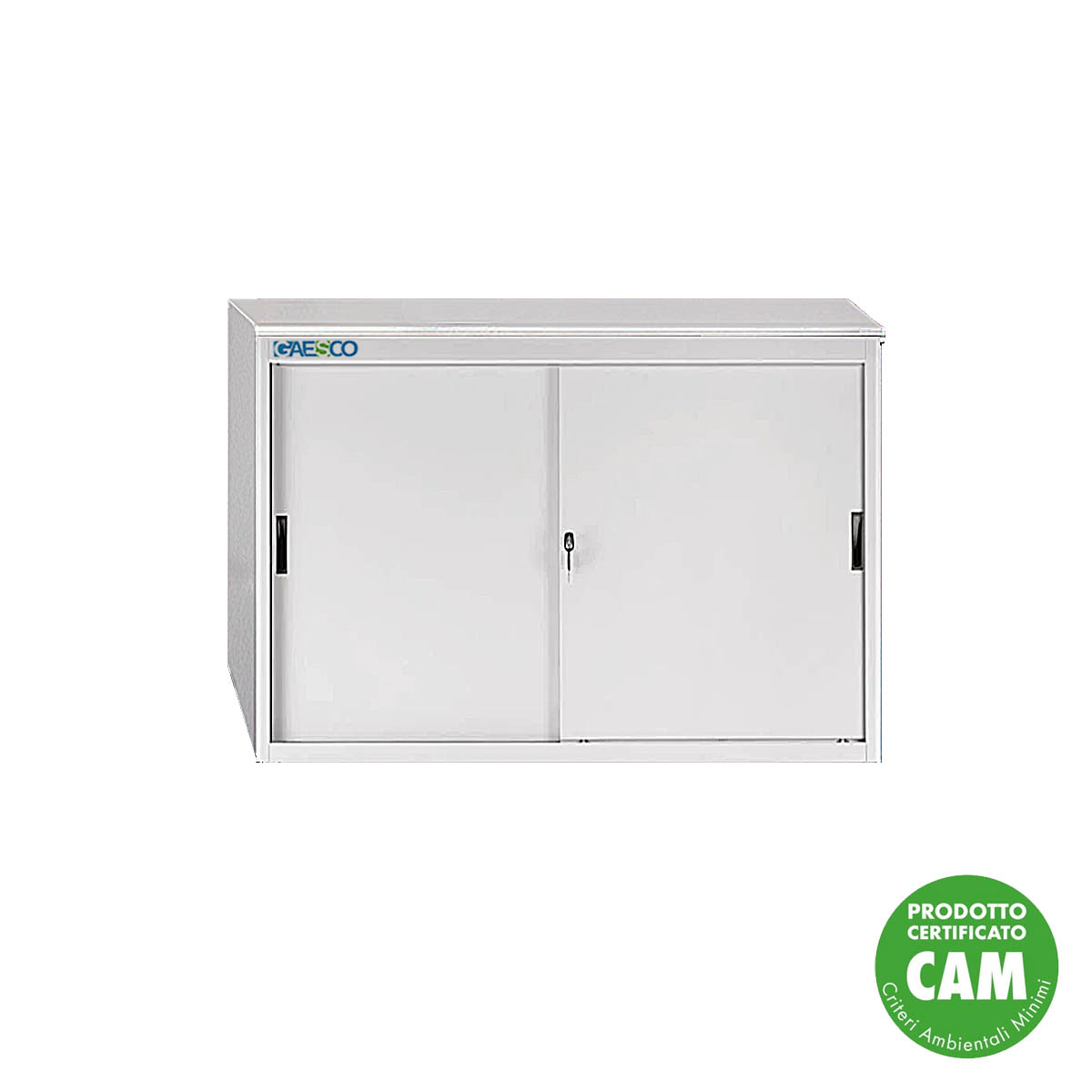 Sopralzo Armadio da Ufficio Ante Scorrevoli Grigio Scuro - 150x45XH.65