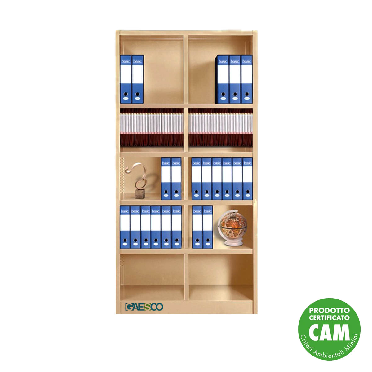 Armadio a Giorno 4 ripiani Rinforzati cm. L.150xP.60xH.200 BEIGE