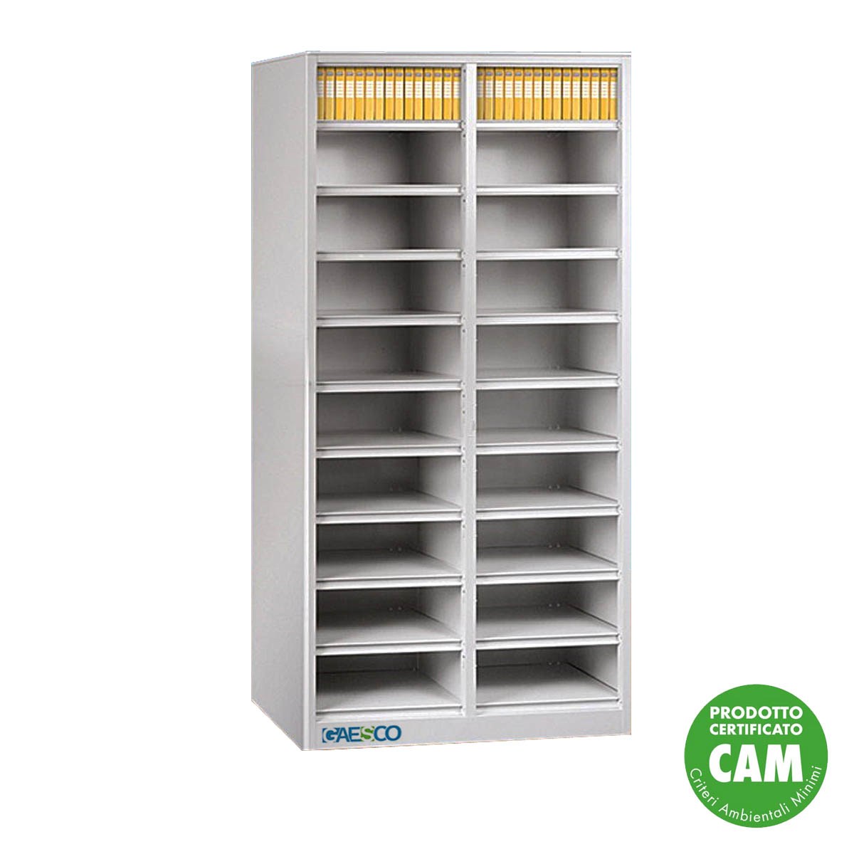 Cartelliera a Giorno a 20 caselle cm. L.90xP.35xH.200